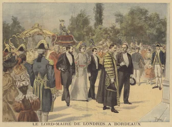 Le lord-maire de Londres visitant Bordeaux